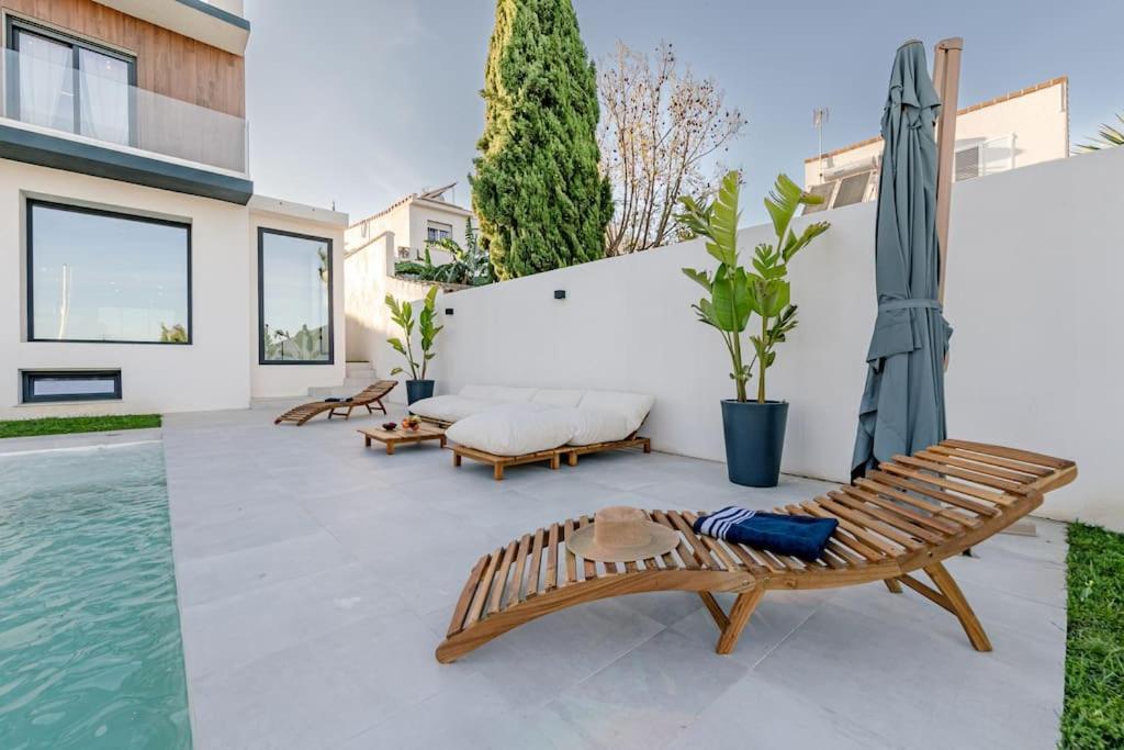 Villa Con Piscina Privada Gelves Exterior foto