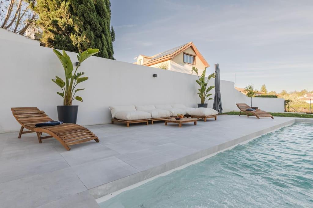Villa Con Piscina Privada Gelves Exterior foto