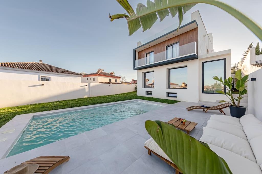 Villa Con Piscina Privada Gelves Exterior foto